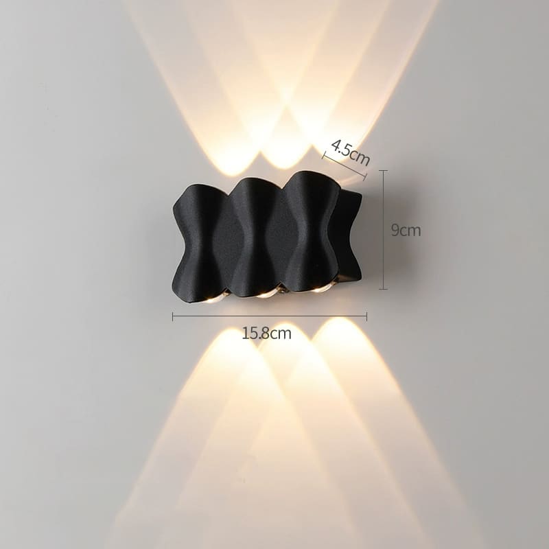 Đèn hắt tường màu đen 6 tia VL-2832/6BK