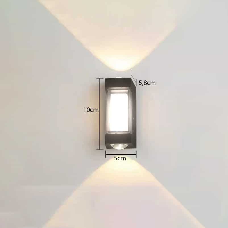 Đèn vách led hình vuông 2 tia sáng VL-542/3000K