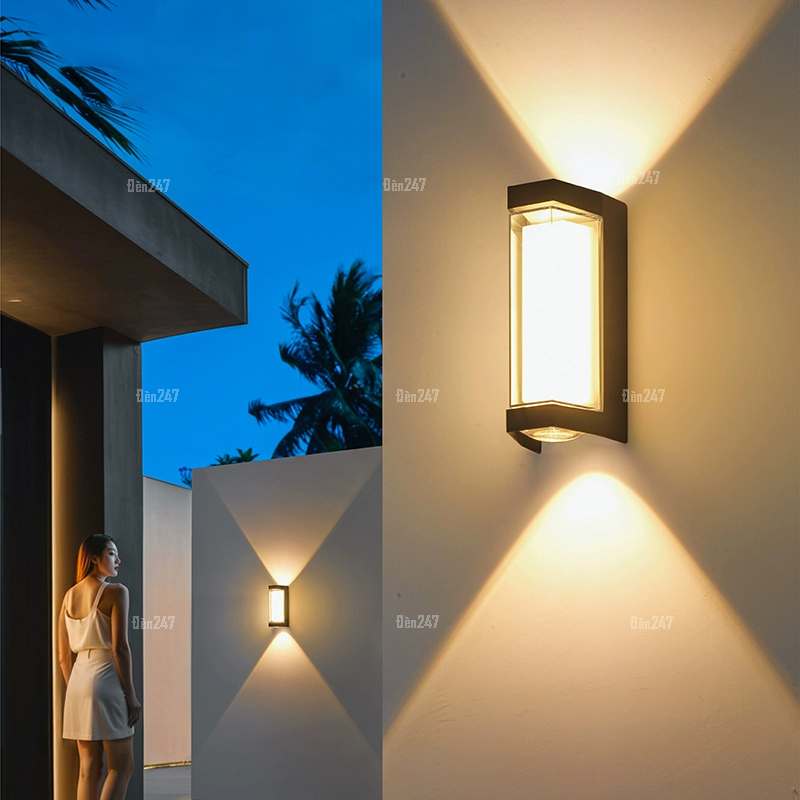 Đèn vách led hình thang 2 tia sáng VL-542C/3000K