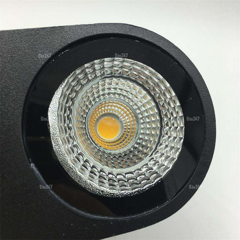 Đèn gắn tường trụ tròn đen 1 đầu sáng VL-8004/1-BK