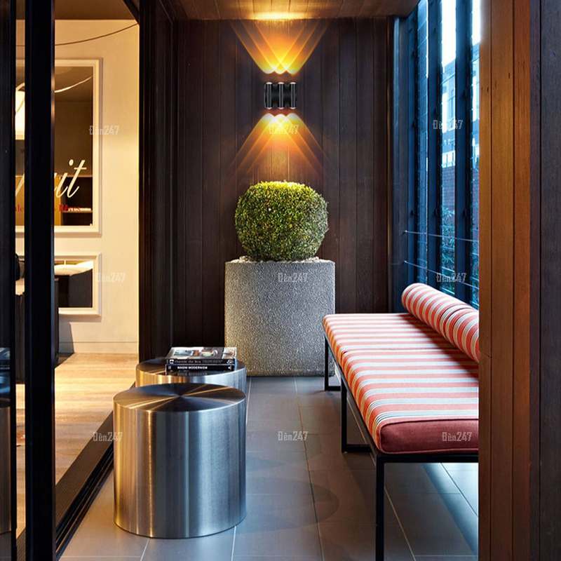 Đèn led hắt tường hiện đại 6 tia VL-8088/6-BK