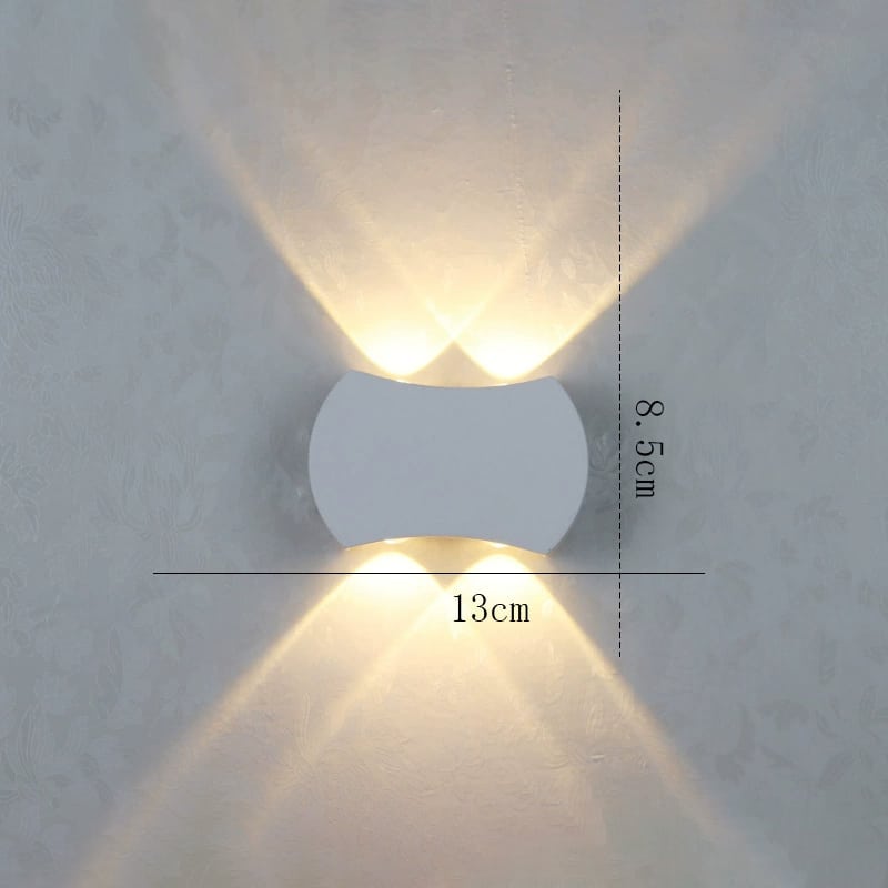 Đèn màu trắng 4 tia hắt tường VL-8089/4-WH