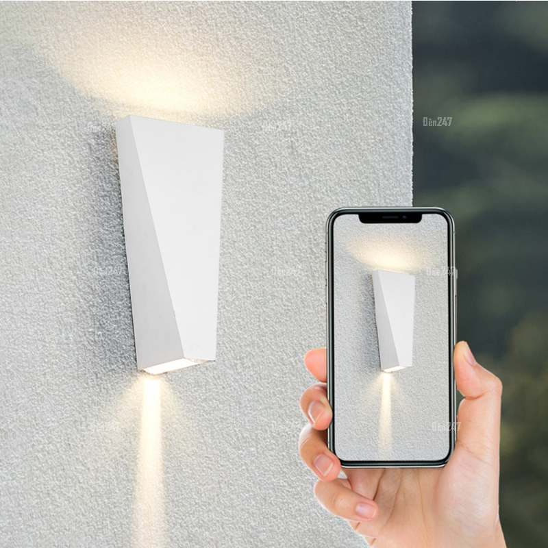 Đèn tường màu trắng 2 đầu hắt sáng VL-8129/WH