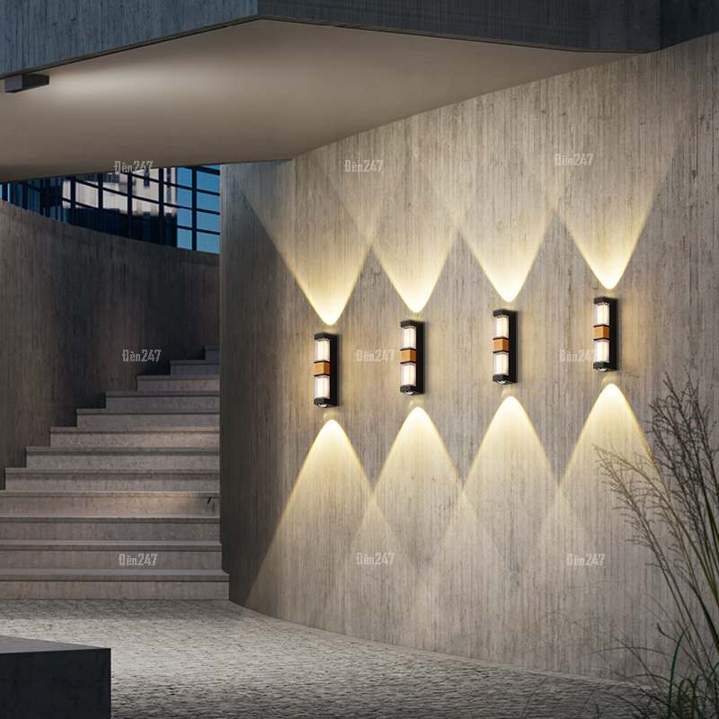 Đèn tường hàng rào sáng toàn thân VL-8271/BK