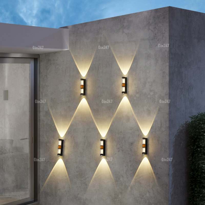 Đèn tường hàng rào sáng toàn thân VL-8271/BK