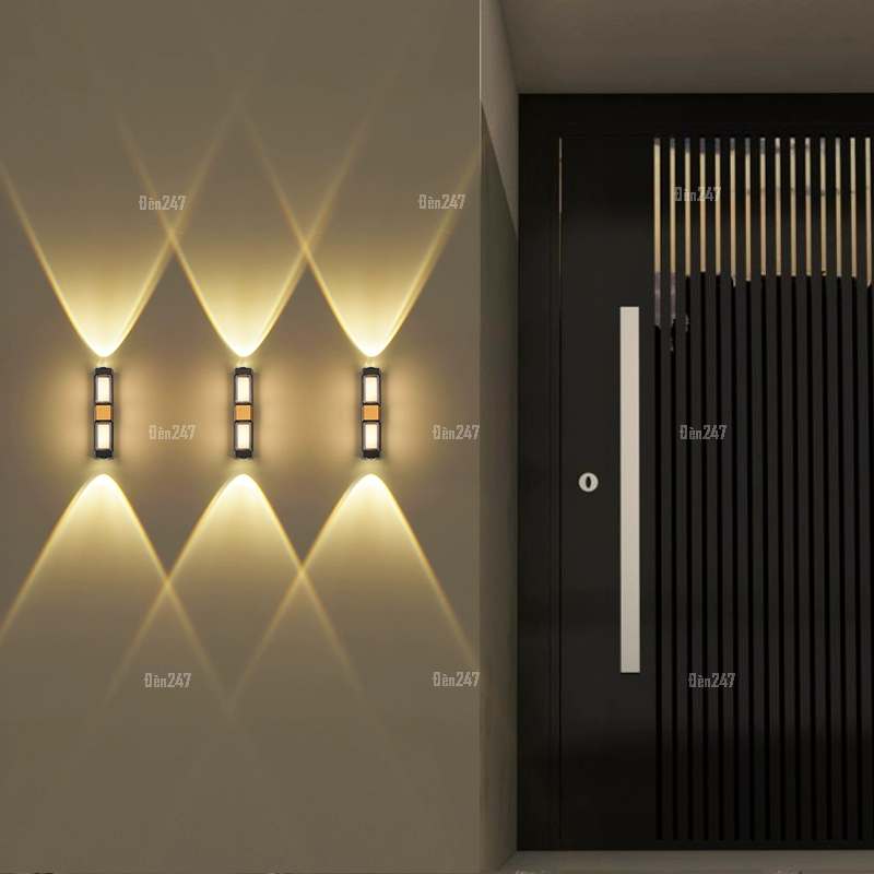 Đèn tường hàng rào sáng toàn thân VL-8271/BK