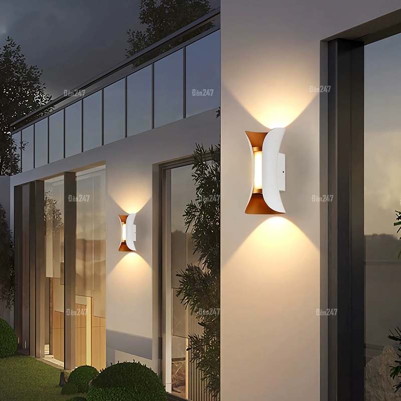 Đèn hắt tường ngoài trời màu trắng VL-8340/WH