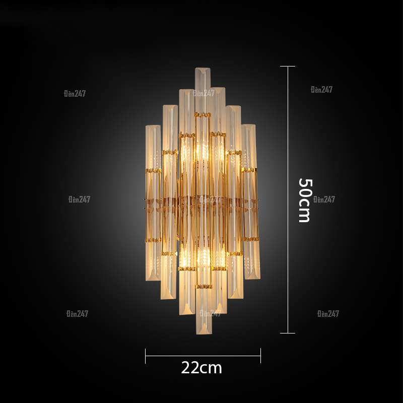 Đèn pha lê thanh gắn tường VPL-2520