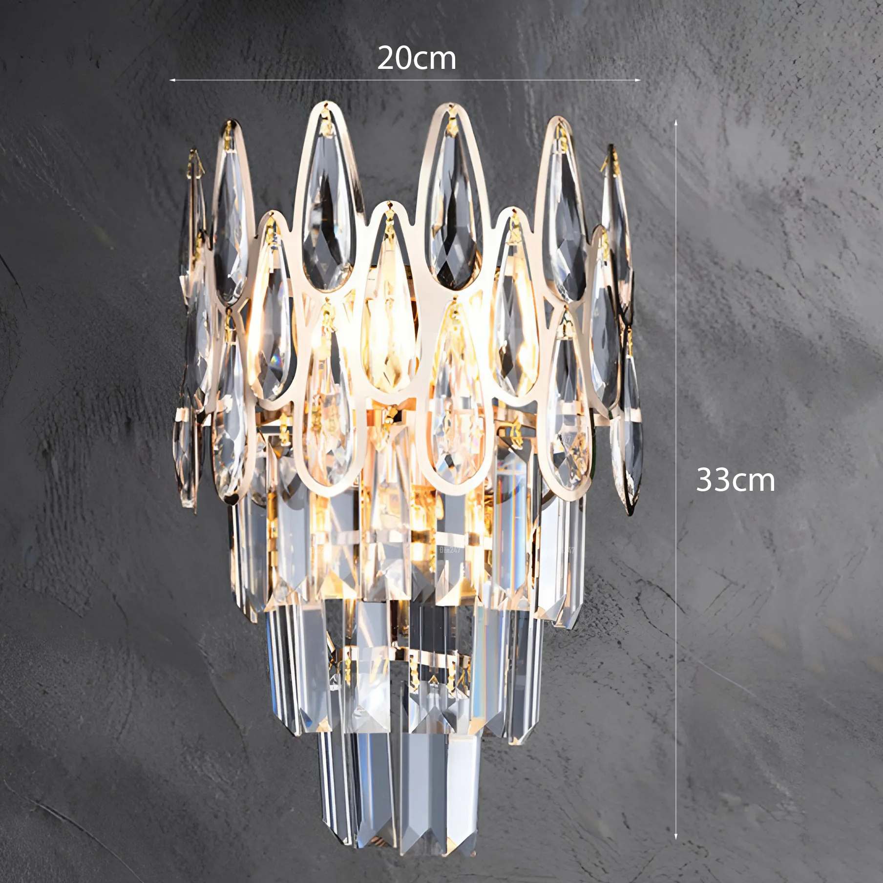 Đèn tường pha lê giọt nước VPL-B44