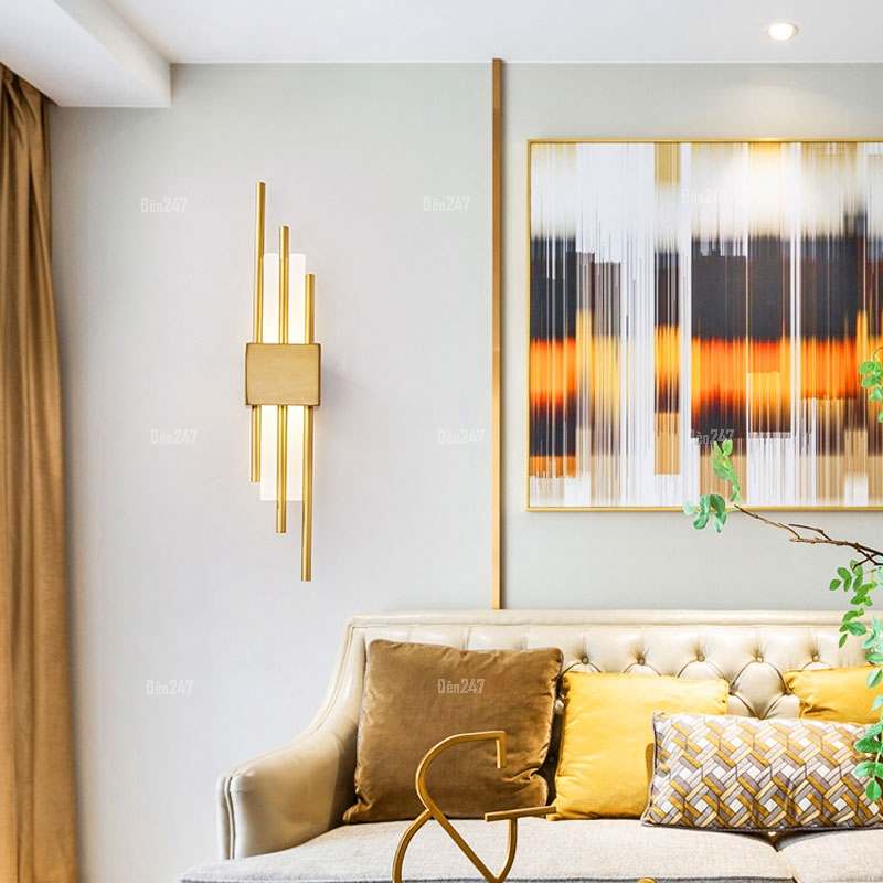 Đèn vách led pha lê thanh tròn VPL-3292/GD