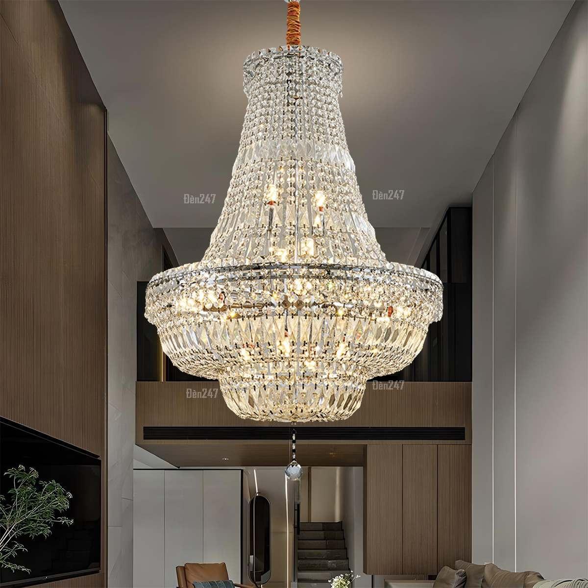 Đèn chùm pha lê phòng khách CFL3518