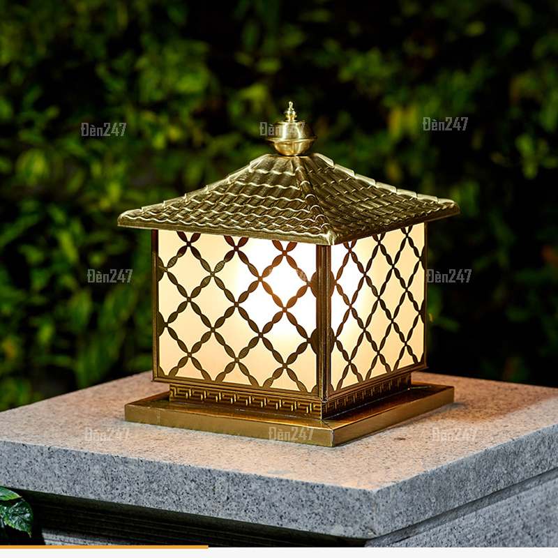 Đèn trụ đồng tường rào xung quanh nhà TD2103