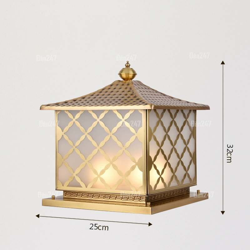 Đèn trụ đồng tường rào xung quanh nhà TD2103