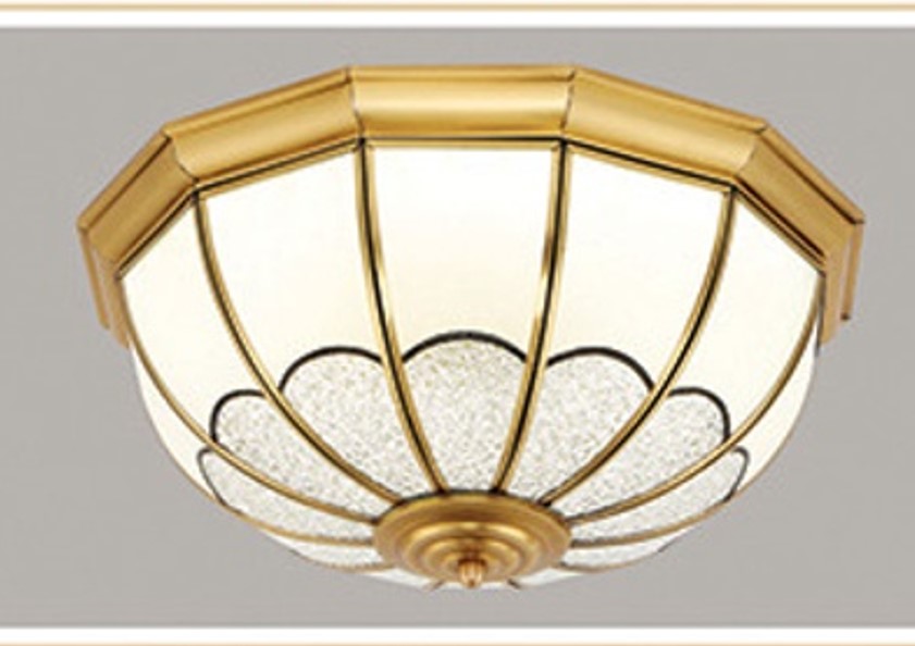 Đèn ốp trần đồng họa tiết cánh hoa OD3109/430