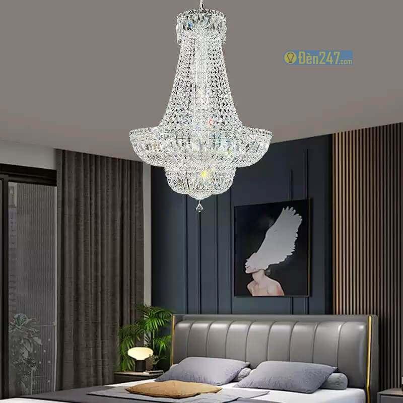 Đèn chùm pha lê phòng khách CFL3518