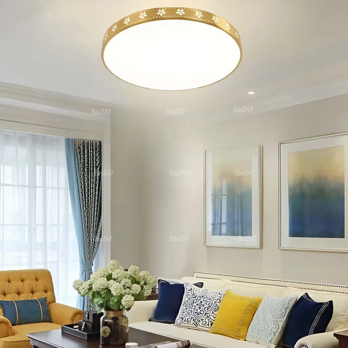 Đèn ốp trần đồng hiện đại OD3104