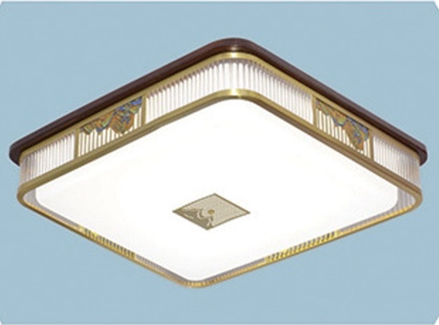 Đèn ốp trần đồng vuông phòng ngủ OD3112