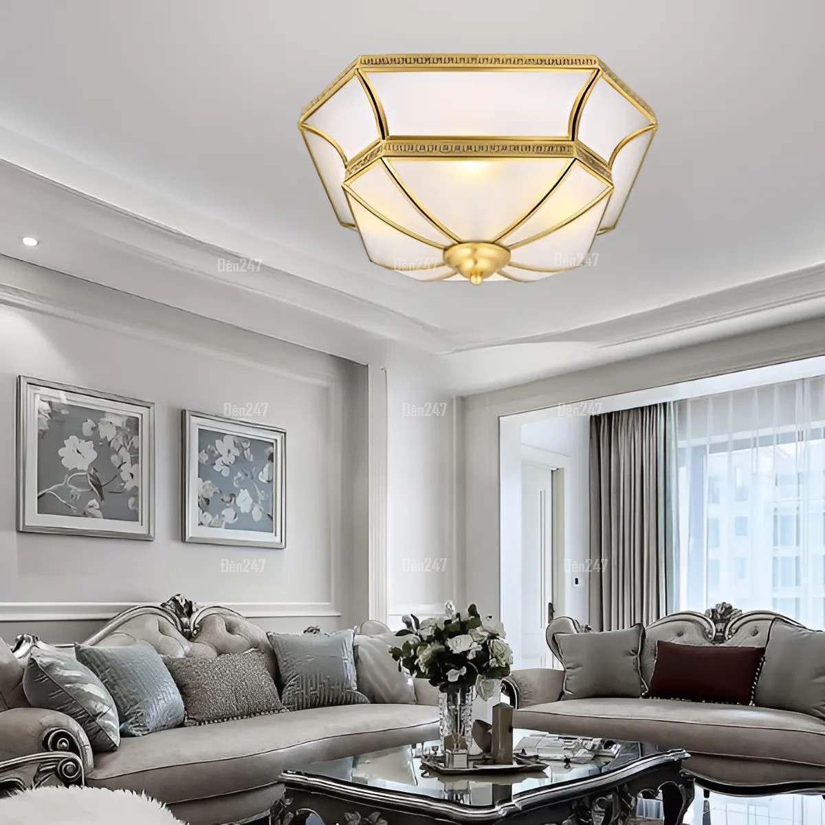 Đèn ốp trần đồng cao cấp OD6075M