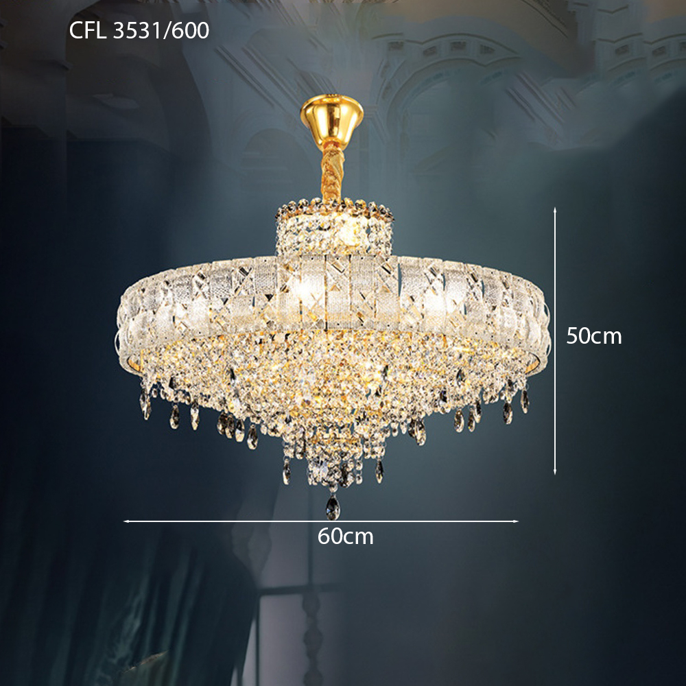 Đèn thả pha lê K9 cao cấp CFL3531/60