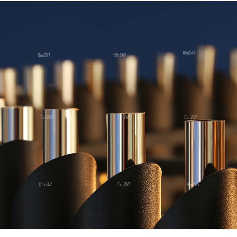 Đèn thả pha lê hoa tiết thân đen CFL8097/600