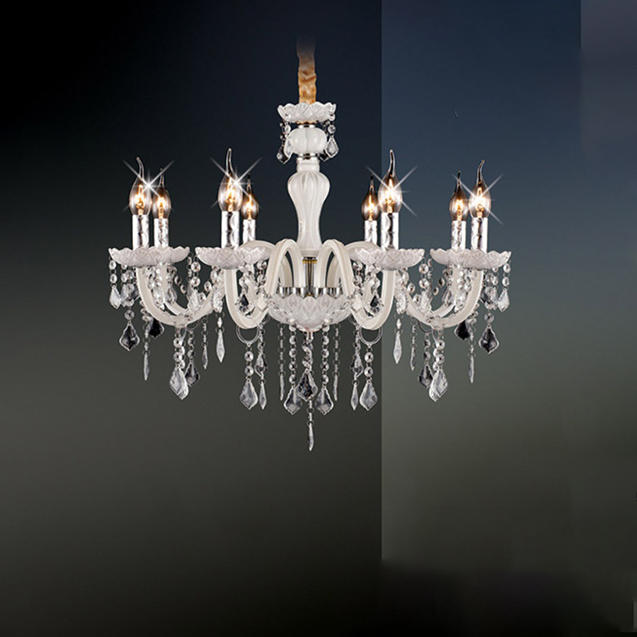 Đèn chùm pha lê màu trắng CN8114/8