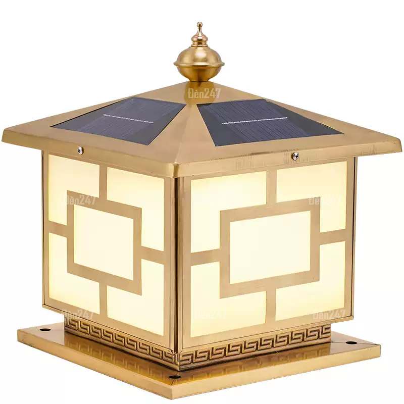 Đèn trụ đồng tường rào năng lượng mặt trời TD2106