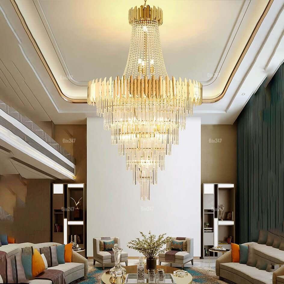 Đ&egrave;n thả trần pha l&ecirc; gắn biệt thự CFL2513