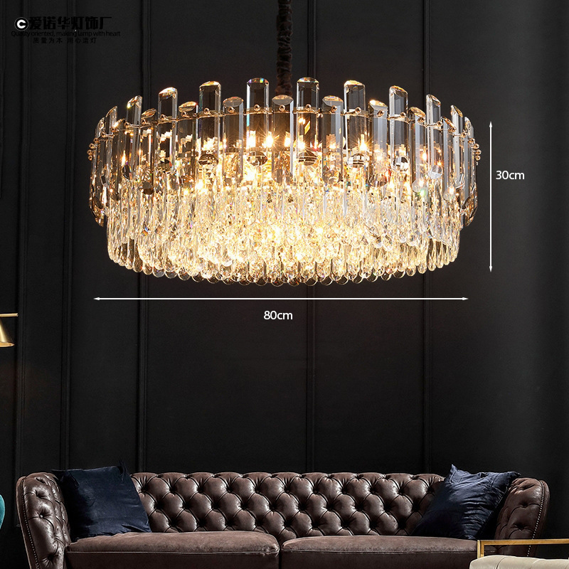 Đèn pha lê phòng khách chung cư CFL2820/800