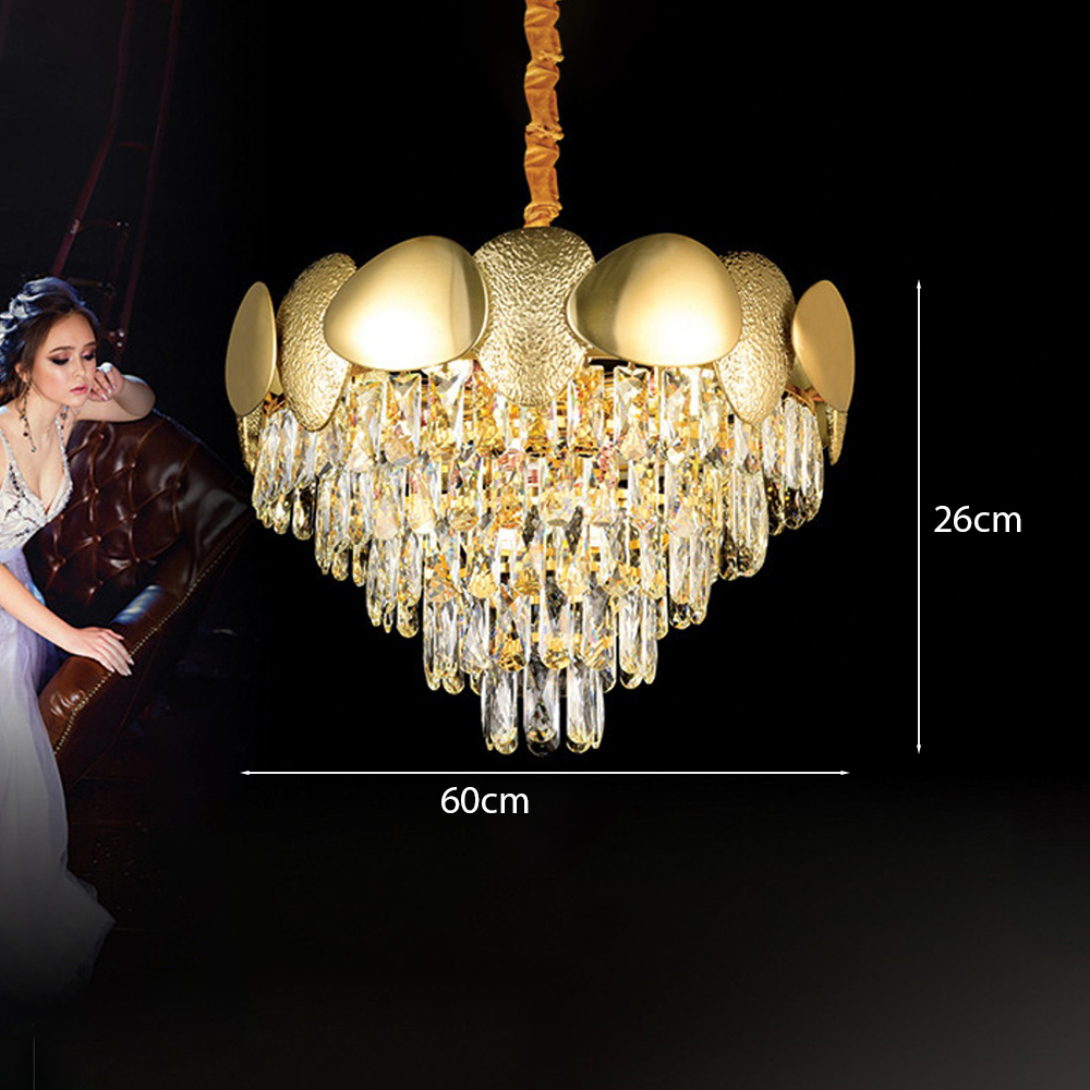 Đèn thả pha lê phòng khách chung cư CFL2827/600