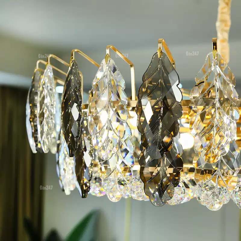 Đèn thả trần pha lê hình lá CFL2834/600