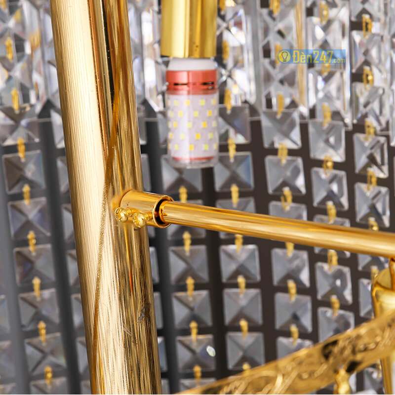 Đèn chùm pha lê K9 thông tầng cầu thang CFL3514/550