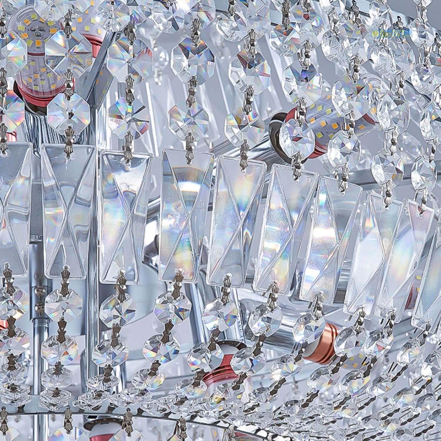 Đèn chùm pha lê phòng khách CFL3518