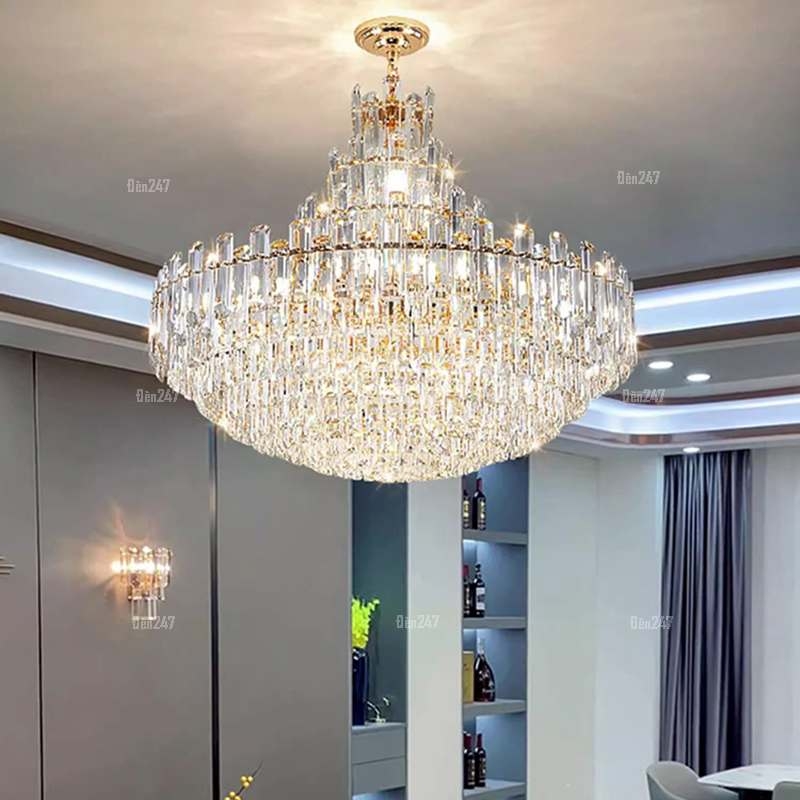 Đèn pha lê sang trọng phòng khách CFL3527/900