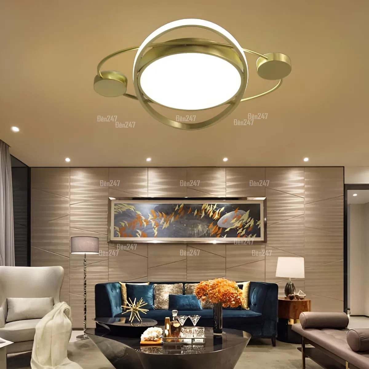 Đèn đồng hiện đại phòng khách chung OD3097