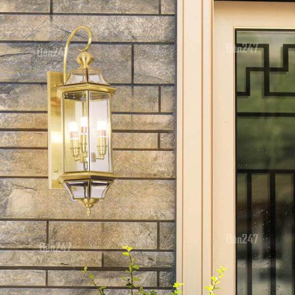 Đèn tường đồng ngoài trời cỡ lớn VĐ6008L
