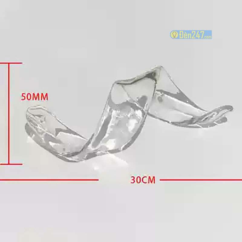 Đèn thả pha lê hình ruy băng FT1607